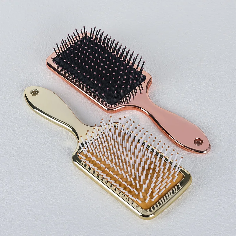 

1Pcs Electroplating Luxury Air Cushion Comb Ins Wind Smooth Hair Without Knotting Hairdressing Comb Airbag Massage Plastic Comb