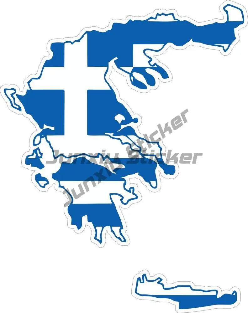 

Car Map Flag Vinyl Outside Wall Decal Greece Greek Sticker Accsesories Motorcycle Off Road 4x4 Auto Rearview Mirror Stickers