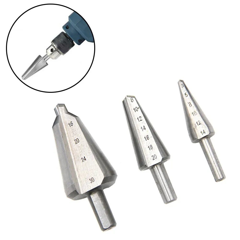 

1PC Umbrella Chamfer Drill HSS Taper Drill Bit High Speed Steel Cone Cutter For Punch Decoration Factory 16-30mm 8-20mm 3-14mm