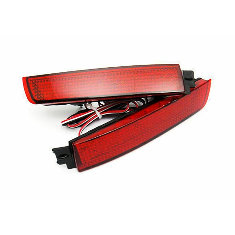 

2X Red Lens Rear Bumper Reflector Lamp LED Tail Brake Light For Nissan Juke Murano Quest Sentra Infiniti FX35 265605C000