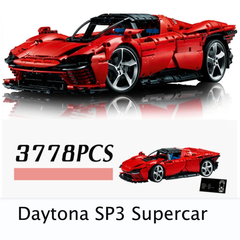 

В наличии технический феррированный Daytona SP3 42143, модель суперкара, строительные блоки, кирпичи, игрушки для мальчиков и девочек, подарок на Но...
