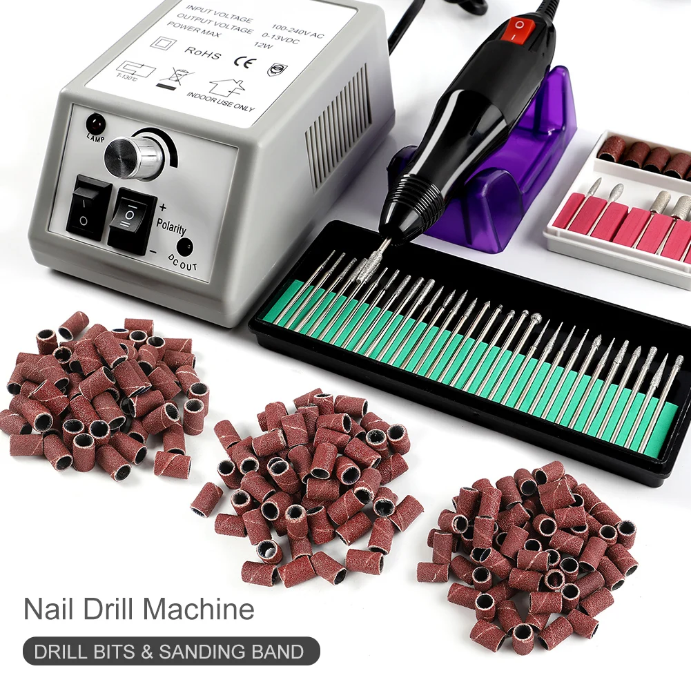 

Professional Electric Nail Drill Machine Set Nail Art File Milling Cutter Manicure Nail Art Pen Pedicure Equipment Nail Art Tool