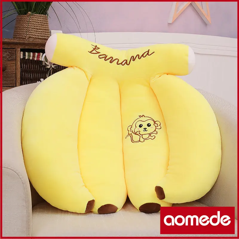 

aomede 85cm Cute Soft Banana Plush Toys Office Nap Stuffed Animal Pillow Home Comfort Cushion Christmas Gift Doll for Kids Girl