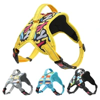 2022 new pet dog strap saddle type dog reflective chest strap traction rope saddle type chest strap breathable suit