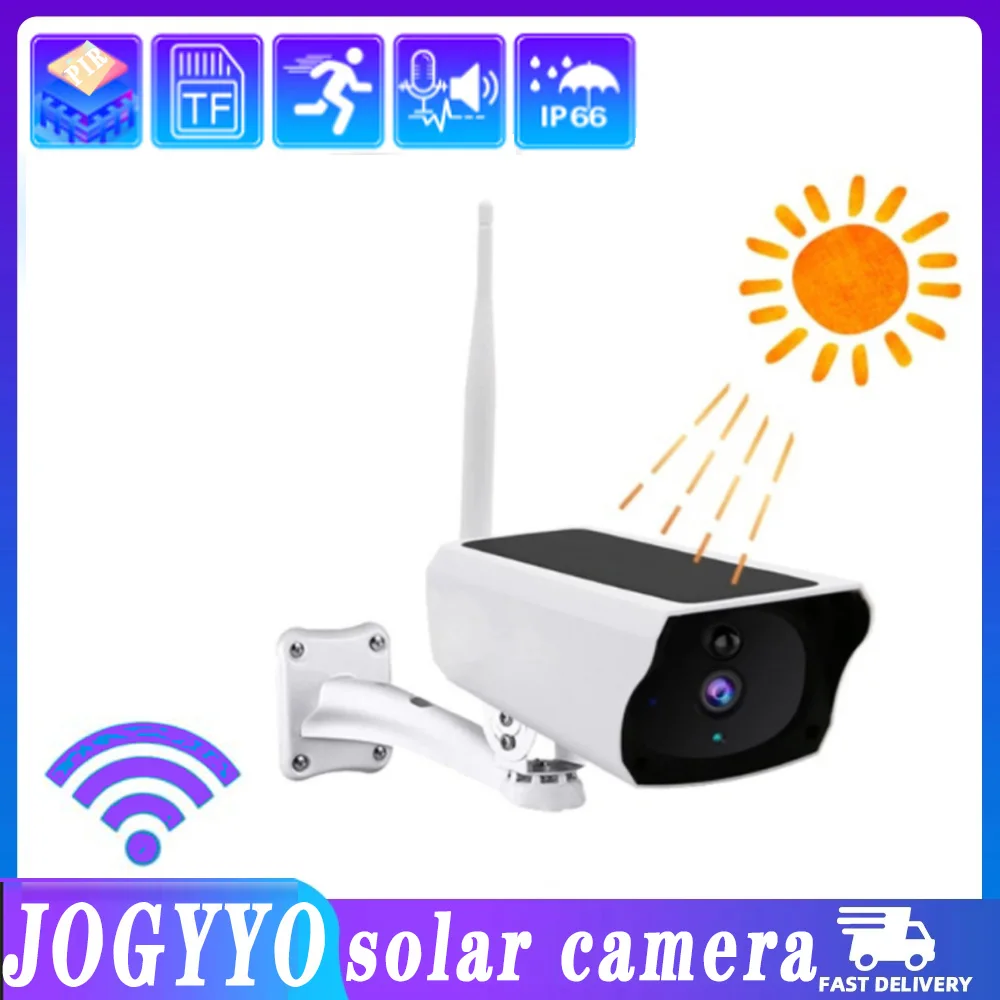 

Камера видеонаблюдения на солнечной батарее 2MP Outdor с Wi-Fi и ИК-датчиком присутствия, HD камера ночного видения с двухсторонним голосовым управ...