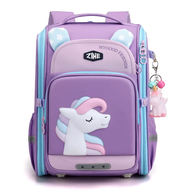 Школьные ранцы для начальной школы, детский рюкзак с 3D рисунком из мультфильма для девочек и мальчиков, милые радужные сумки для учебников