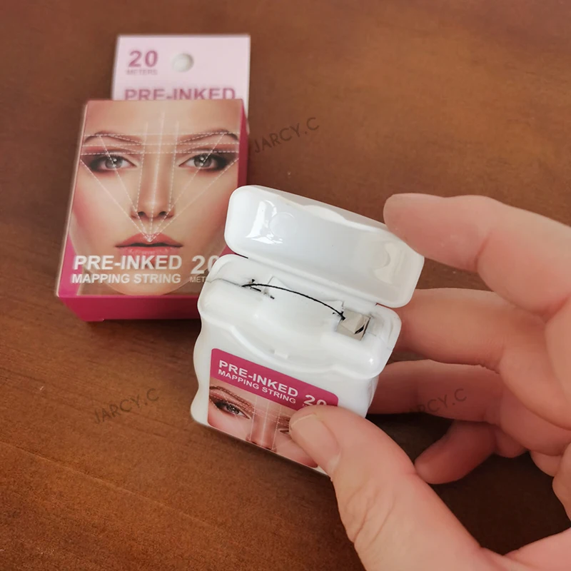 Точечный шнурок предварительно вмонтированный 20 м микроблейдинг бровей маркер