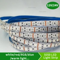dc12v 24v led strip 5050 120ledsm 5m 600led super bright 5050 led flexible strip light rgb whitewhitewarm 4000k nw waterproof