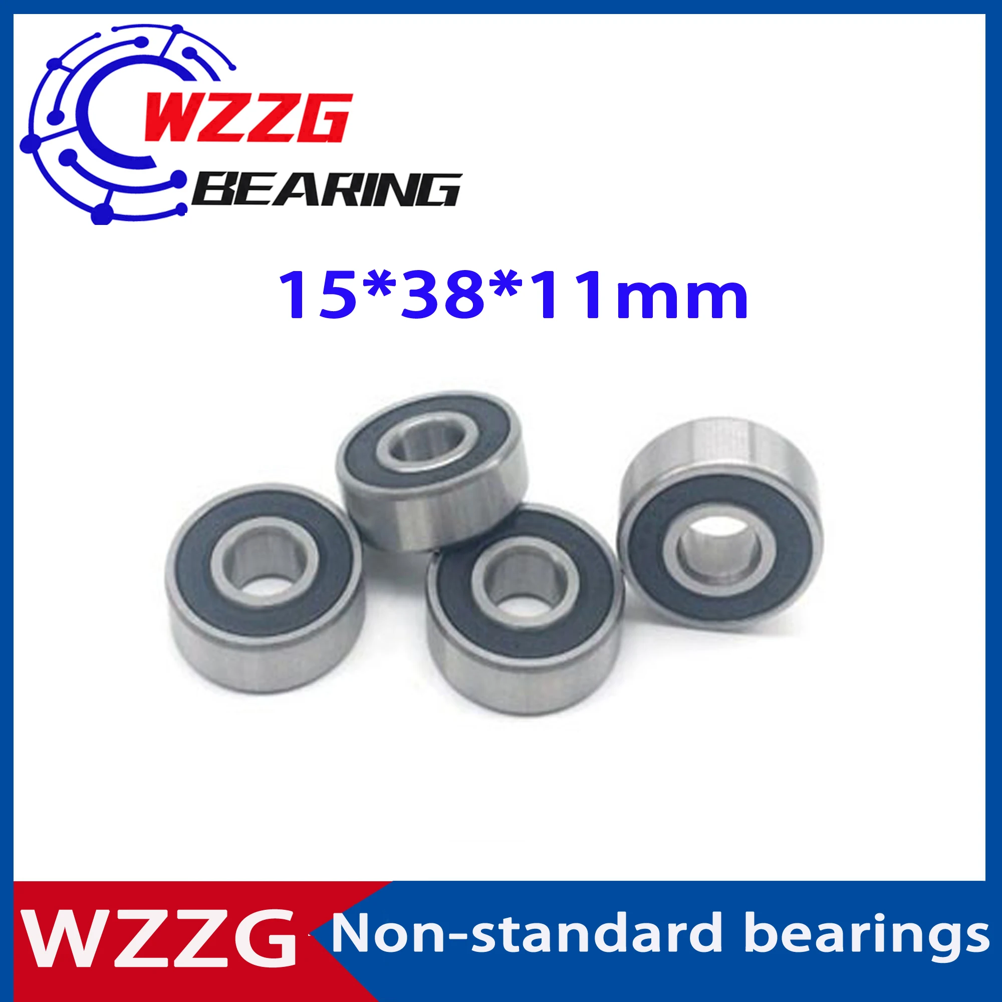 WZZG 1 шт. высококачественный нестандартный подшипник 6202/38-2RS 15*38*11 мм шариковый с