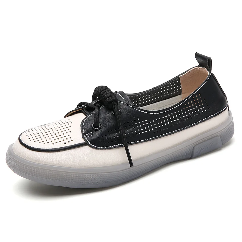 

Women Casual Flat Skate Shoes Ribbon Lace Up Sneakers 24 Style Comfortable Round Head Non-slip Design White Pink for Woman Girl