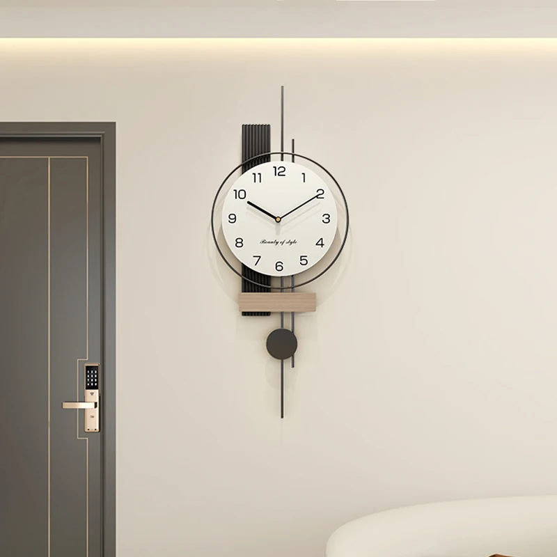 Koreański zegar ścienny na baterie Minimalistyczny stylowy łazienka Klasyczny zegarek Nowoczesny projektant Montre Murale Dekoracja salonu