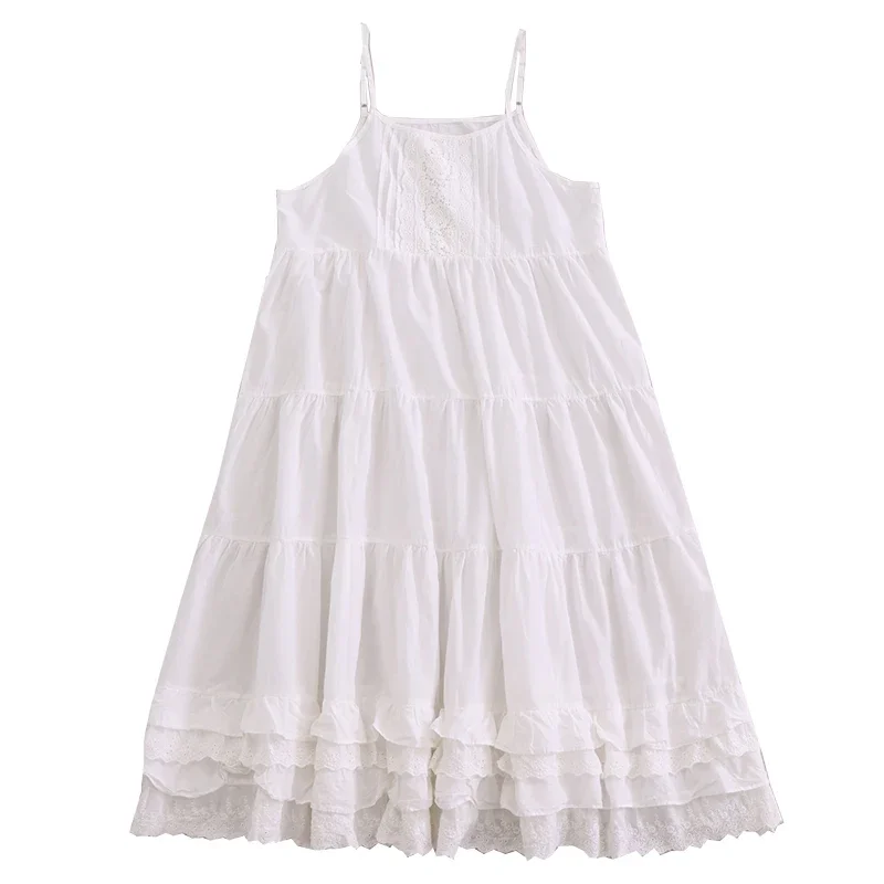 Платье женское на бретельках-спагетти милое однотонное повседневное базовое