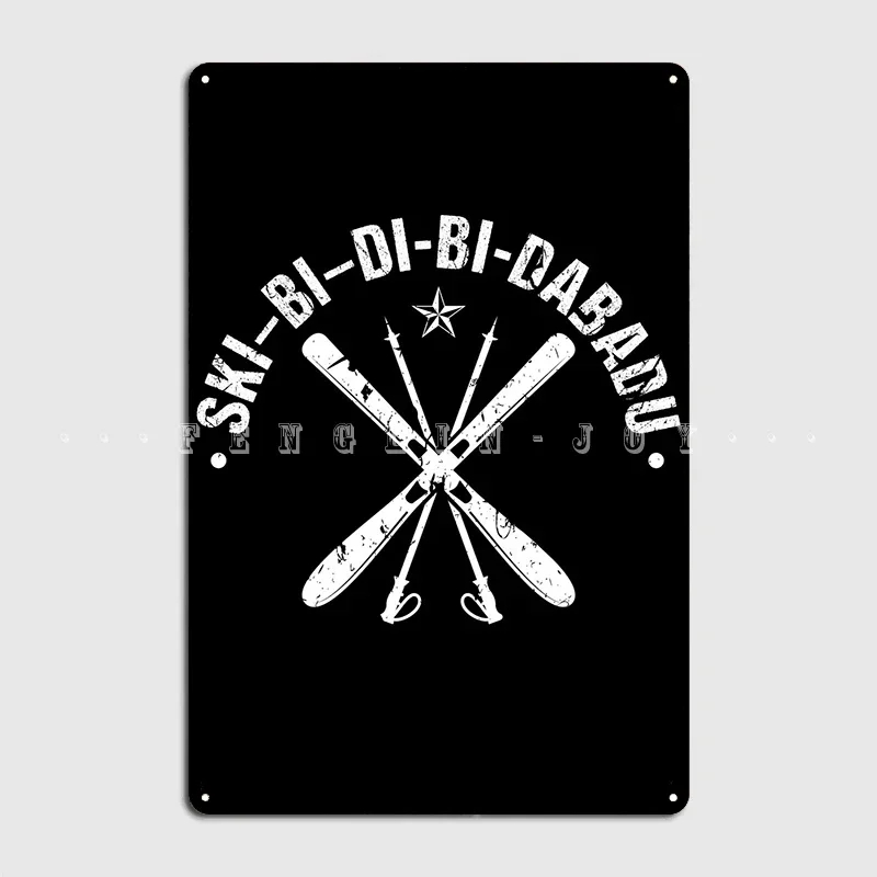 Лыжный Би Ди подарок металлический знак Гостиная Настенный декор Кино Кухня