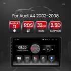 Автомагнитола TOMOSTRONG, 2 Din, Android 11, для Audi A4, B6, RS4 2002-2008, GPS, HD, 1024X600, FM, BT