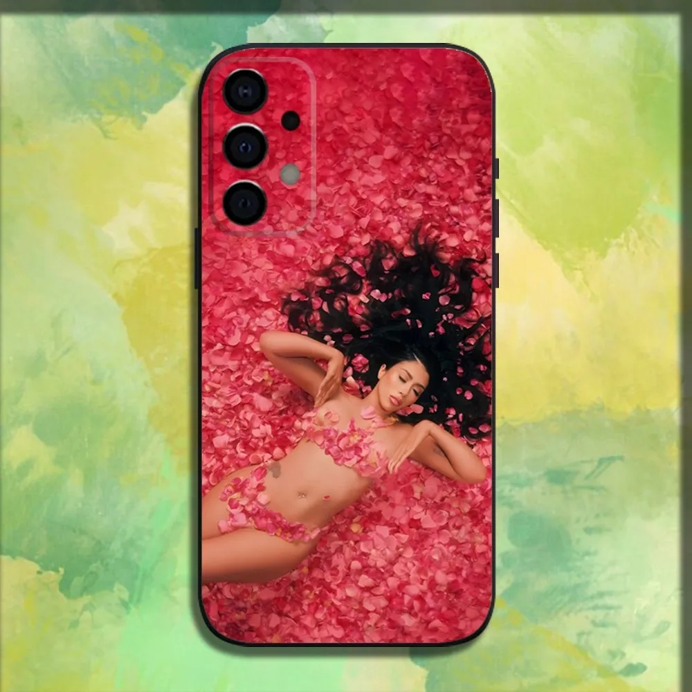 Red Moon K-Kalis Uchis Phone Case For Samsung Galaxy A13 A21s A22 A31 A32 A52 A53 A71 A80 A91 Soft Black Cover