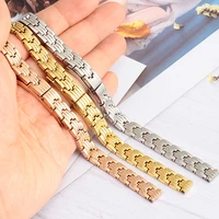 Small Size Watch Strap Rose Gold silvery 8MM 10MM 12MM 14MM For Women's Wrist Watch Bracelet For ck DW Replacement Watch Band
