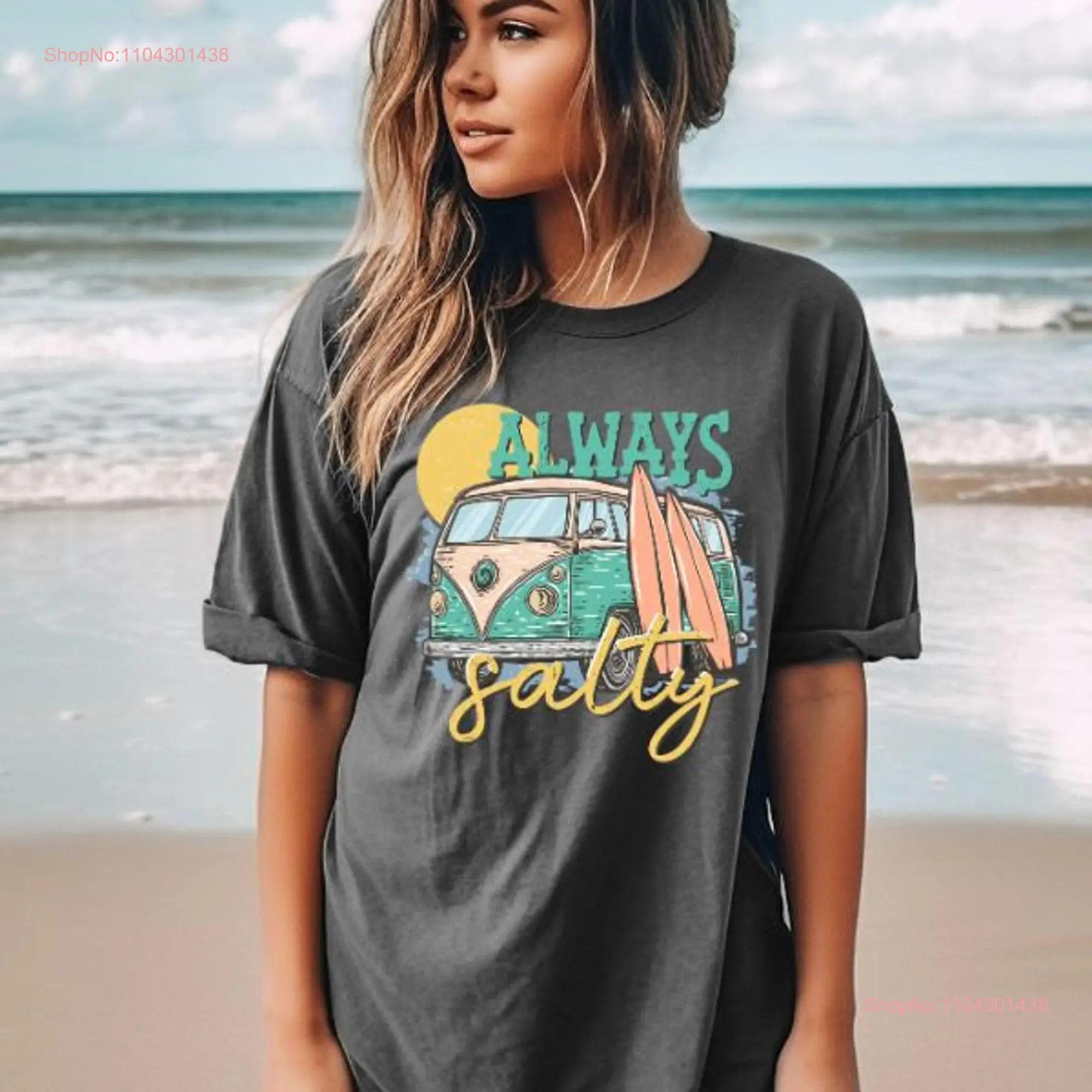 Футболка Stay Salty Comfort Colors пляжная футболка в стиле бохо летняя винтажная