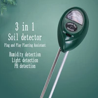 multifunctional light hygrometer ph meter three in one soil detector for temperature and humidity flowerbed courtyard garden