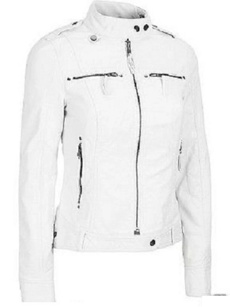 Women Leather Jacket 100% Real Lambskin Leather Moto Jacket for Women Genuine Leather Coat