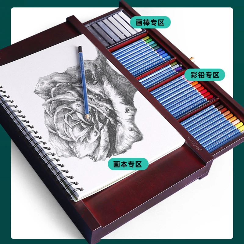 

Премиум грецкий орех цвета Бука Деревянный стол для хранения 1 ящик для хранения мольберт художника Настольный чехол магазин художественные маркеры карандаш