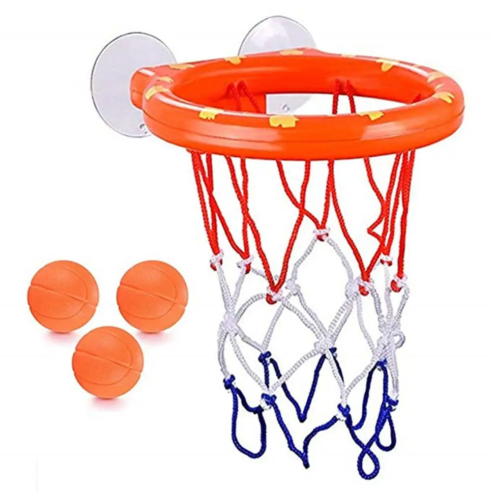 Baby Bath Toys Bathroom Sucker Basketball Hoop Set Children's Toys Playing Water Swimming Pool Bathroom Toys Gift For Boys Girls