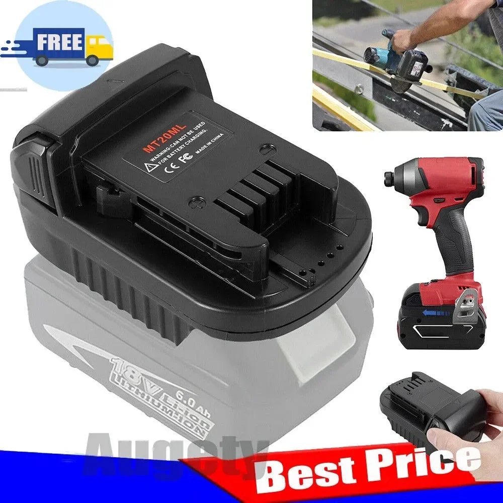 

Адаптер XMSJ для аккумуляторов Makita BL1830 BL1860 BL1815 к инструменту Milwaukee 18 В
