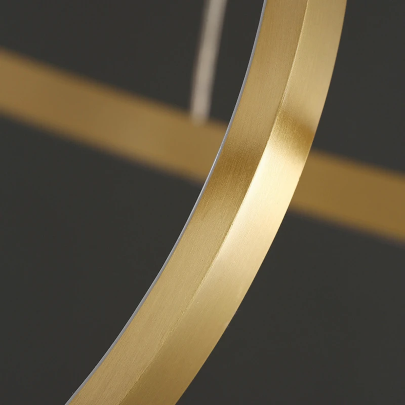 Современный кольцевой Алюминий подвесной светильник с Гостиная Обеденная Lamparas De