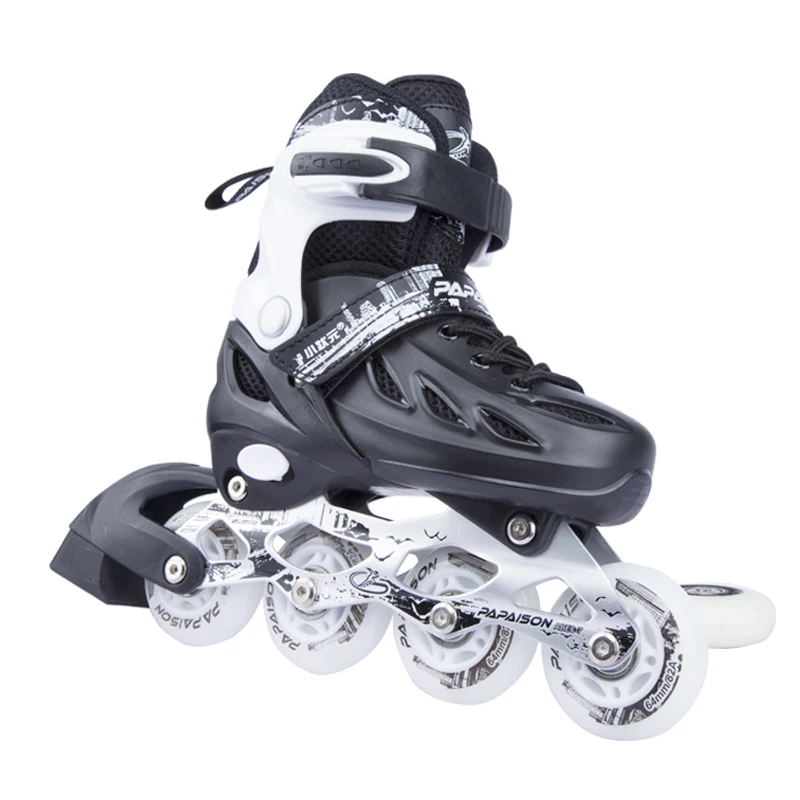 

Hardboots cheap slalom skates neutral color 4 wheels in stock quad inline 2 in 1 skates style