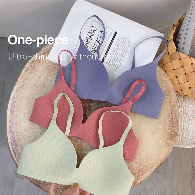 Girl Small Breasts Bra for Women Small Size Comfort Wireless Gather Sexy Push Up Simple Lingerie Seamless Brassiere Bralettle