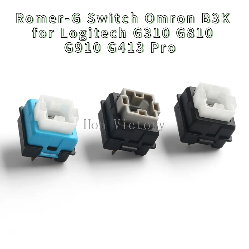 

Romer-G Switch Omron B3K for Logitech G310 G810 G910 G413 Pro Gaming Mechanical Keyboard Blue Black Switches DIY Customize