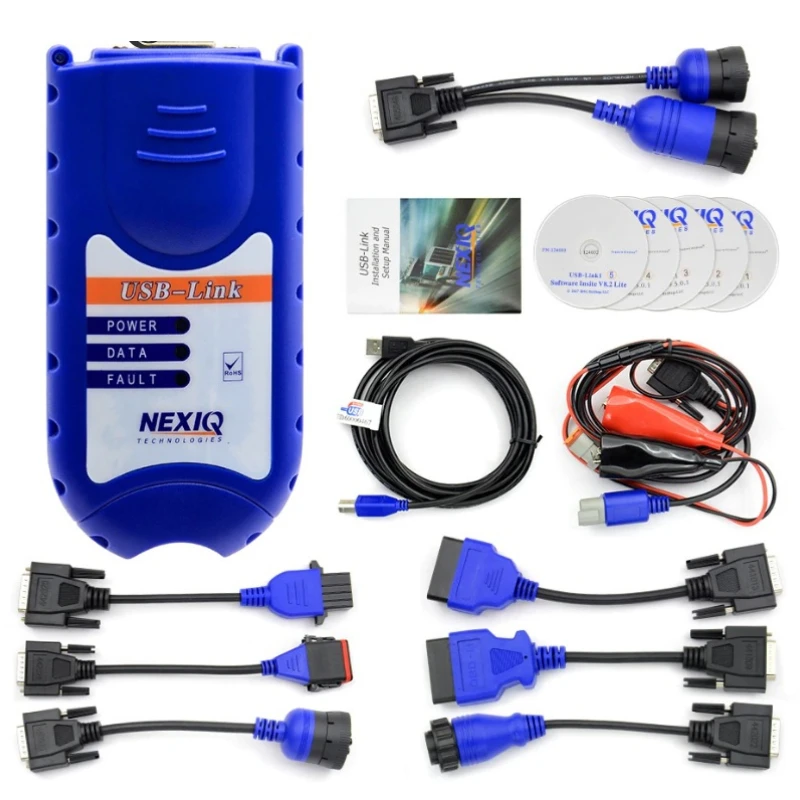 

NEW For NEXIQ USB LINK125032 Diesel Truck Interface OBD2 Diagnostic Tool Heavy Duty Truck Vehicle Scanner Full Chip Truck Supply