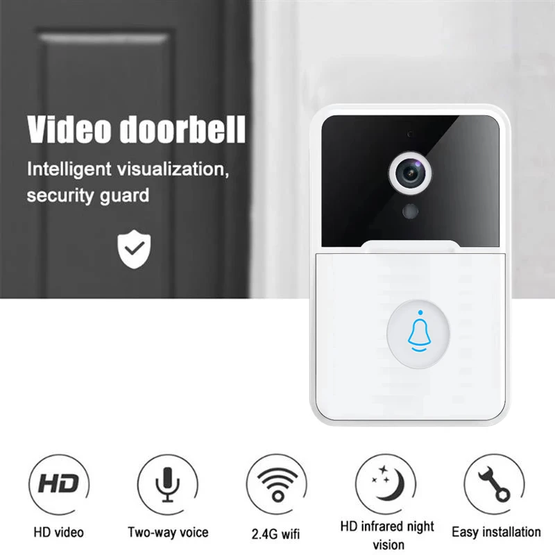 

X3 Smart Wireless Video Doorbell Digital Visual Intercom WIFI Door Bell Waterproof Electronic Doorman Home Security Camera