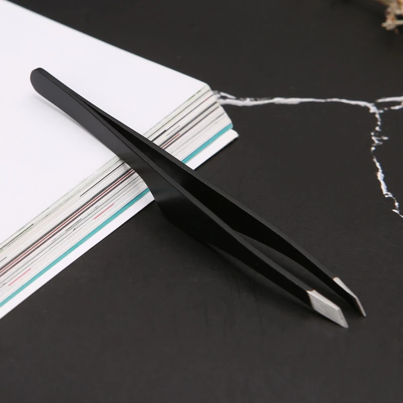 

Pro Women Eyebrow Tweezers Hair Beauty Slanted Stainless Steel Tweezer Tool