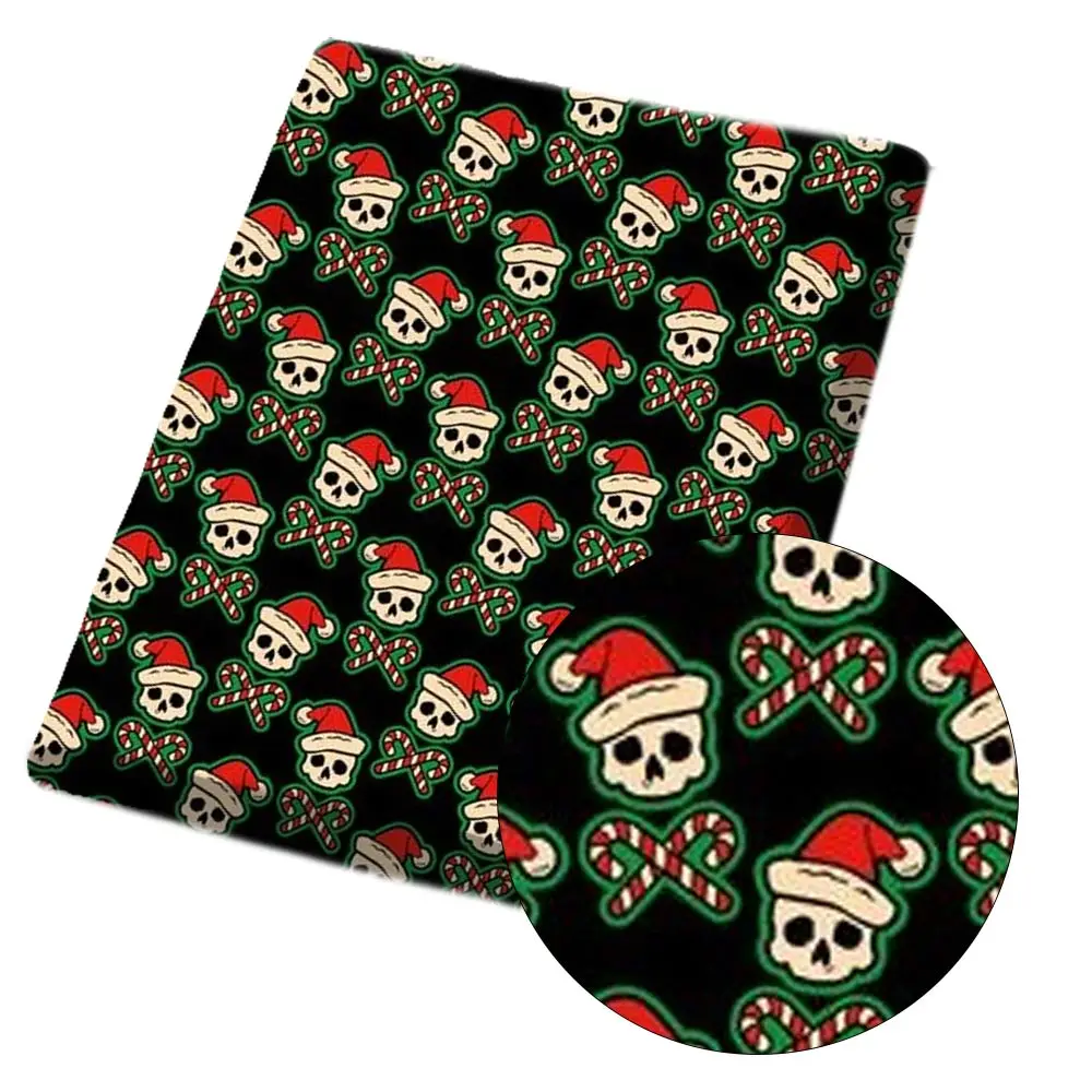 

CHEER BOWS 45*150cm 1pc Christmas Polyester Cotton Cloth Fabric Printed Sheets Handmade Bag Material Home Textile Apparel Sewing