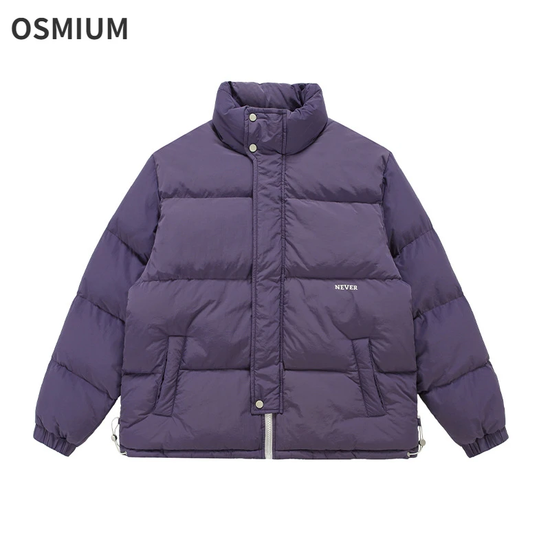 Парные мужские хлопковые пальто зимние пышные свободные парки из пуха хлопка с