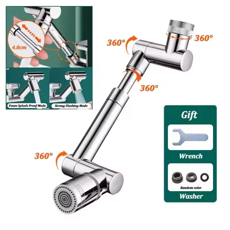

Металлический поворотный аэратор для смесителя 1440°