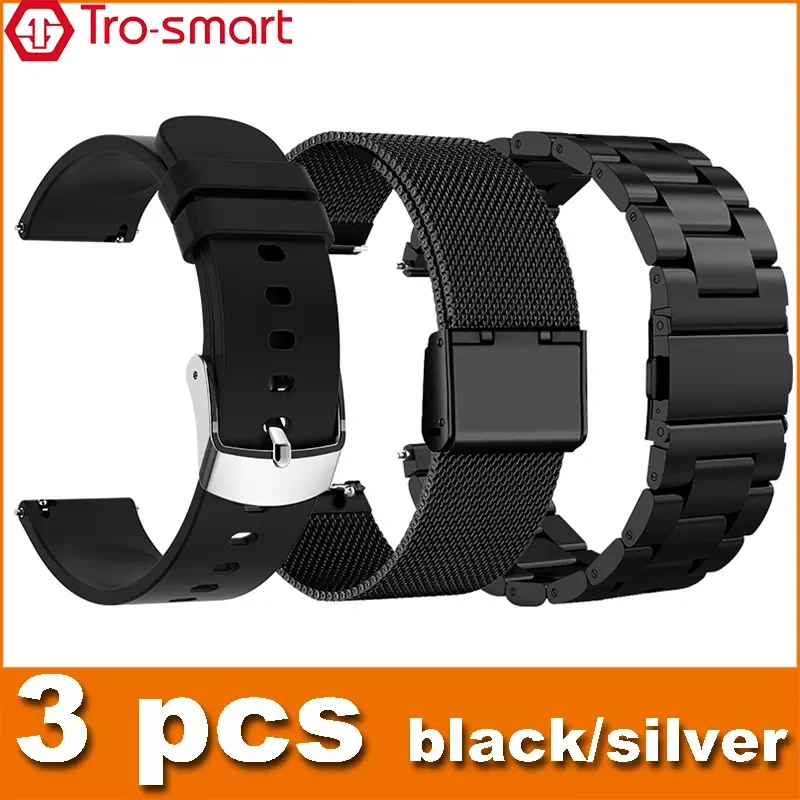 

NEW 20mm 22mm Smart Watch Strap Smartwatch Band Watchband More Other Brands 3pcs/lot