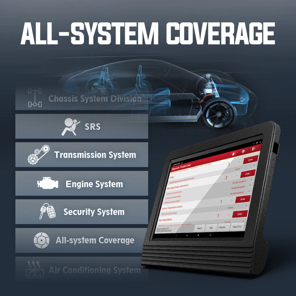 Диагностический сканер LAUNCH X431 V + Plus PRO диагностический прибор для автомобиля 10