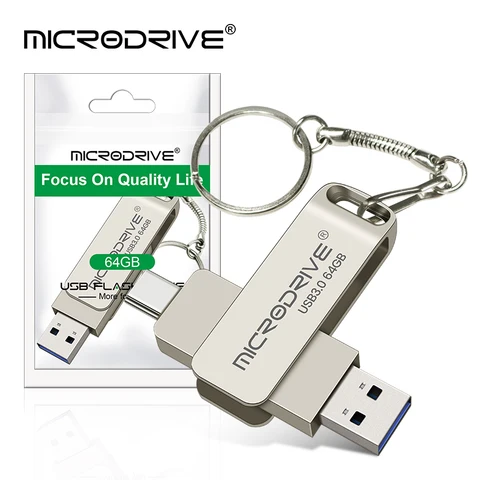 MicroDrive TJD004G0827 флешка USB C 64/128/256 ГБ