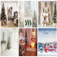 christmas theme photography background fireplace christmas tree children portrait backdrops for photo studio props 211110 hs 16