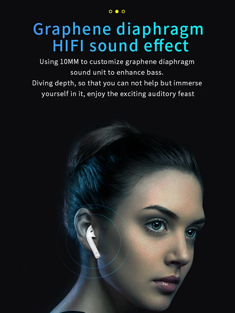 10 шт. i12 TWS наушники-вкладыши беспроводные наушники Bluetooth 5 0 Спортивная