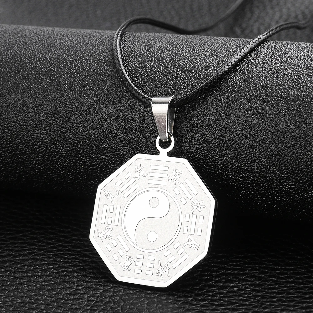 Сверданди тайцзи Багуа подвеска очаровательное модное мужское ожерелье из нержавеющей стали Праздничная вечерние модный чокер ювелирные изделия подарок