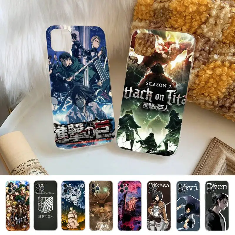 

Anime Japanese A-AttackS On T-Titan Phone Case Silicone Soft for iphone 14 13 12 11 Pro Mini XS MAX 8 7 6 Plus X XS XR Cover