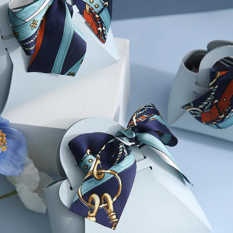 Свадебные подарочные пакеты с шарфом милая Свадебная Упаковка Подарочная