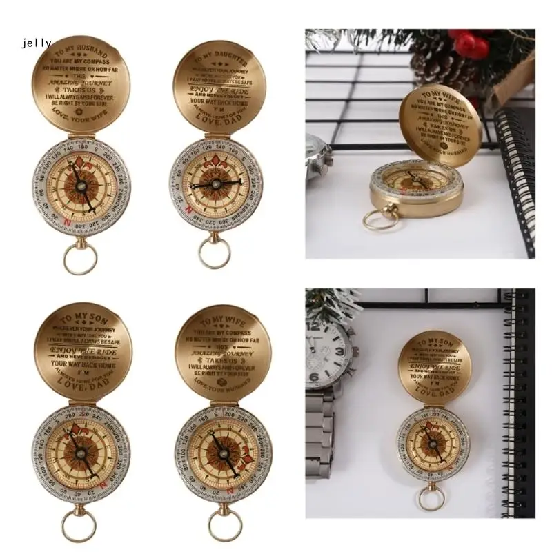 

448C Compasses Vintage Directional Pocket Compasses Unique Engraved Coppers Compasses Confirmations Gifts