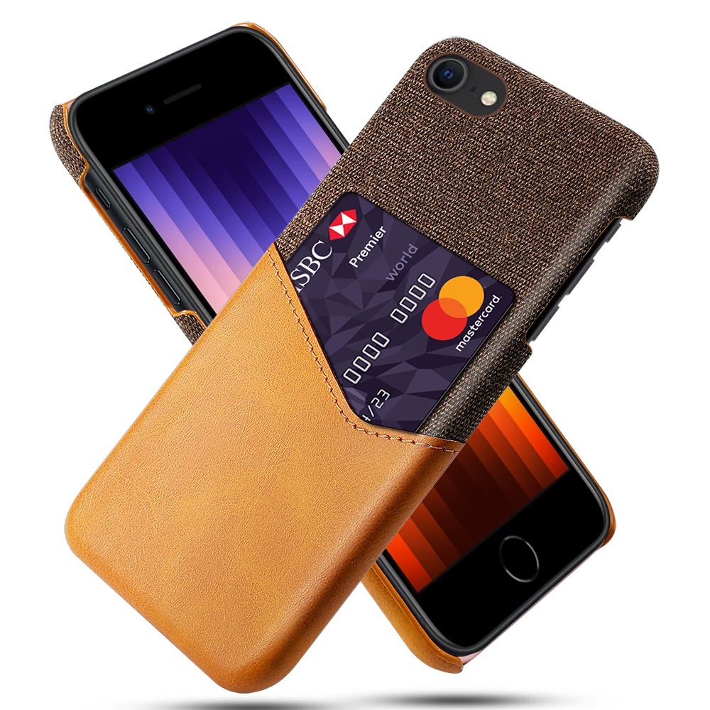 Деловой чехол SE 2022 для iPhone SE3 13 12 Mini 11 Pro XS Max с отделениями карт Apple 7 8 Plus X XR Capa Coque |