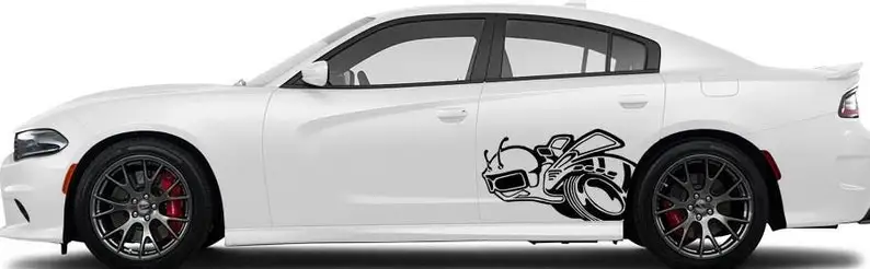 

Набор наклеек Bumble Bee для 2015-2020 Dodge Challenger, зарядное устройство Hellcat SRT, боковой брызговик, Виниловая наклейка