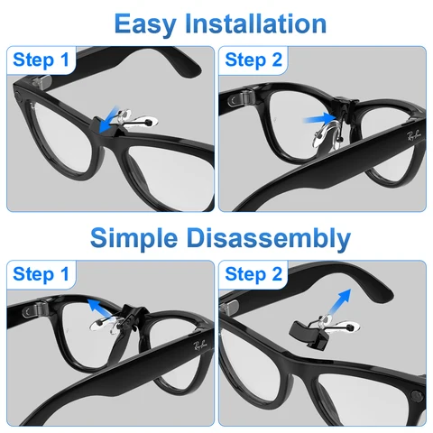 Противоскользящий зажим HiBloks для Ray-Ban Meta Wayfarer