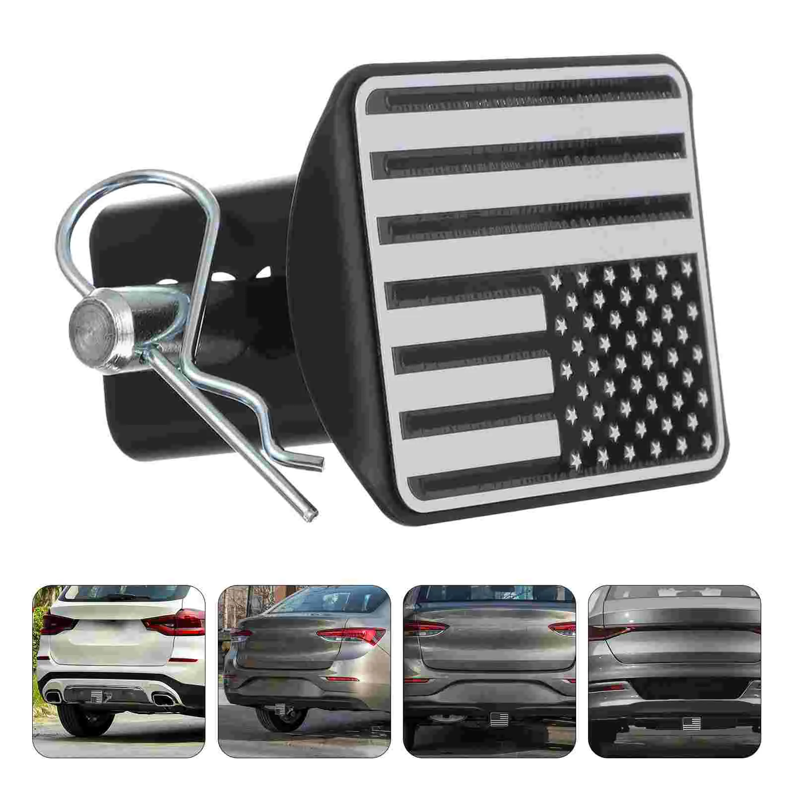 

1 Set/3pcs Durable Practical Professional Hitch Plug Trailer Cover Hitch Cover for Car