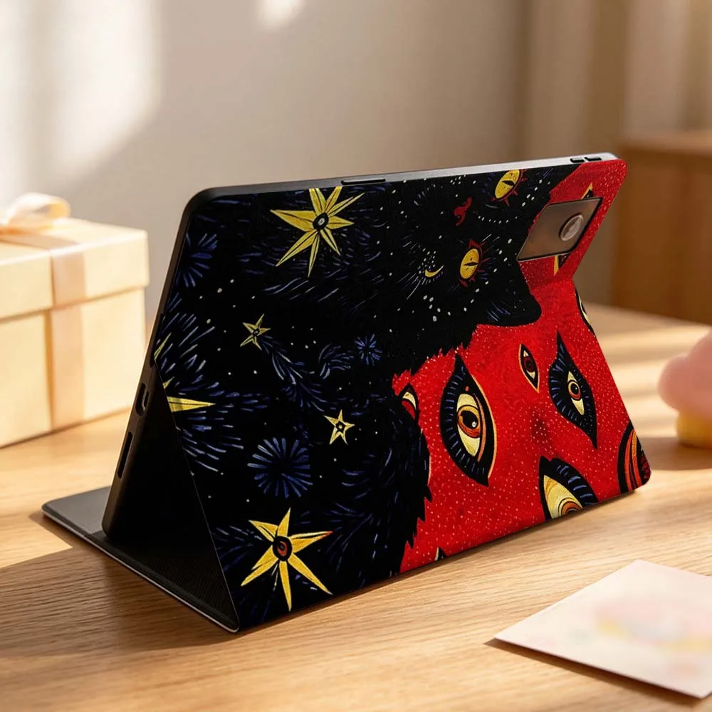 Фото Милый роскошный чехол с кошачьим принтом для планшетов Lenovo Idea Tab K10 M10 P11 P12 Xiaoxin Pad Pro GT Plus 10.6 11 11.1 дюймов 2025 года, складной чехол для планшета №2
